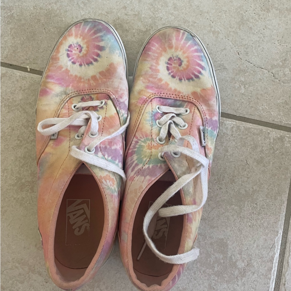 Vans tye dye shoes